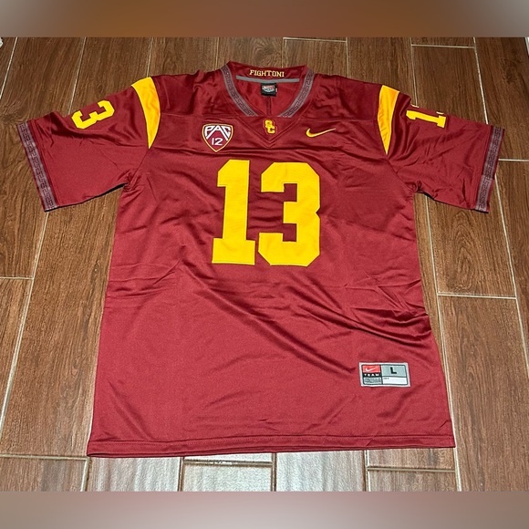 Caleb Williams USC Trojans Cardinal Jersey Size S-L - Picture 3 of 9